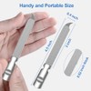 HomeyEra- Lima de uñas de metal para uñas naturales, limas