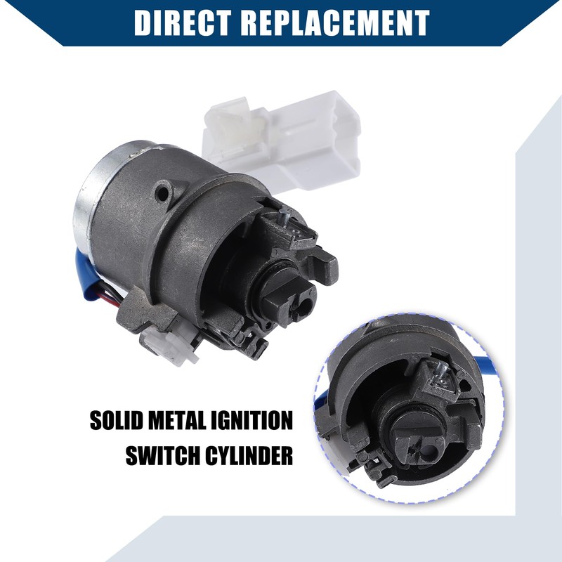 Hihaha No.81-20-1EA00 Car Ignition Switch Lock Cylinder with 2 Keys