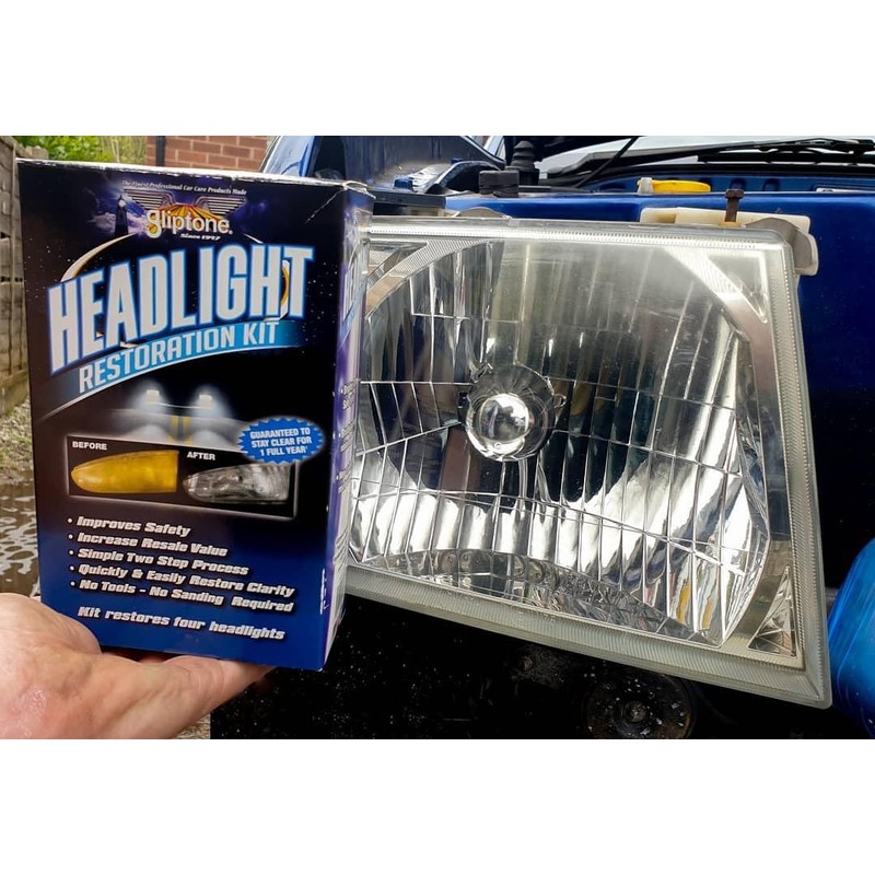 Gliptone Headlight Restoration Kit, No Sanding or Tools Required, Restores