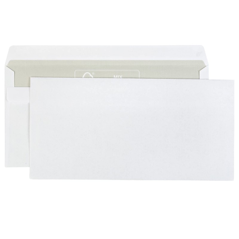 Idena 10219 Envelopes Without Windows Press Seal DIN Long 75