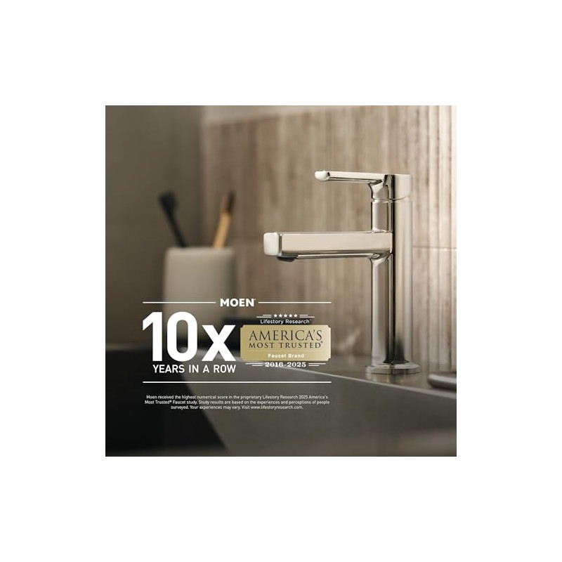 Moen Chrome Metal Replacement Lever Shower Handle Kit for Single