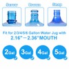 3 Pack Reusable 3 & 5 Gallon Water Jug Cap,
