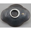 Arita Ware 466059 Toetsu Kiln Moku-Shaped Salt Dish, Silver Painted