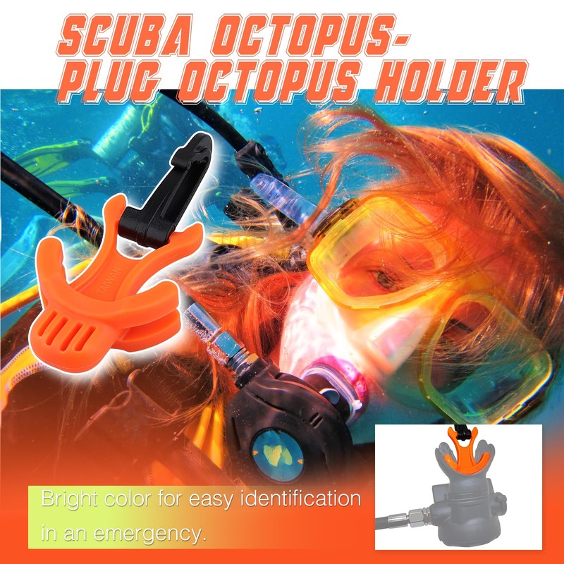 OVOVFANY Scuba Octo Plug, 2Pack Diving Regulator Octopus Retainer Mouthpiece