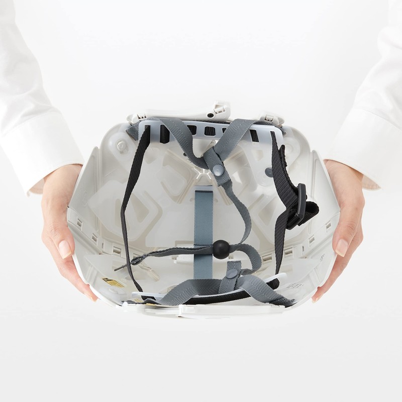 Muji MJ-FH2 44913314 Folding Helmet, White, Width 11.2 x Depth