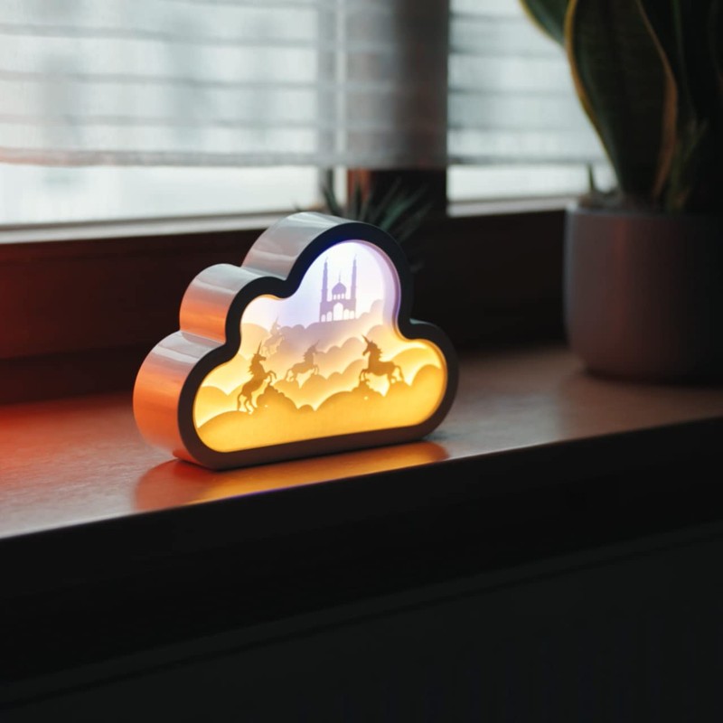 CIM 3D Papercut Lightbox - Light Box Home Accessory -