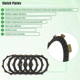 WEICHENGXIN Clutch Kit Heavy Duty Springs & Cover Gasket For TTR225 1999-2004 TTR230 2005-2023 XT225