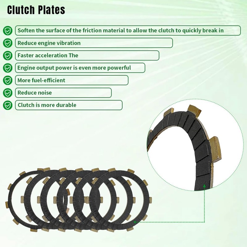 WEICHENGXIN Clutch Kit Heavy Duty Springs & Cover Gasket For