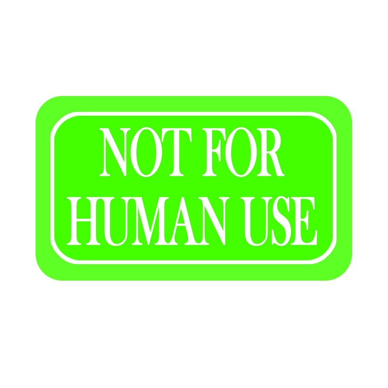 500 Pcs Not for Human Use Label Stickers,2X1 Inches Industrial