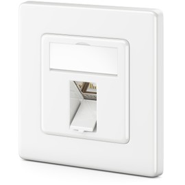 deleyCON CAT8 Network Socket Flush-Mounted RJ45 Keystone 40 Gbps, 1 Piece