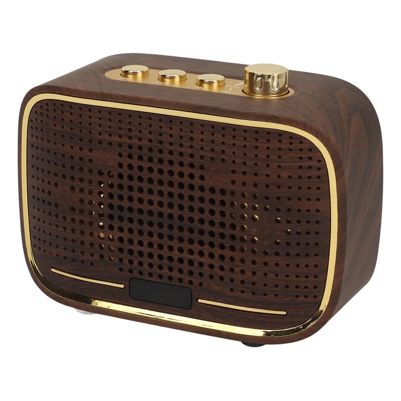 Retro Bluetooth Speaker 1500mah Clear Sound USB Port Mini Wireless
