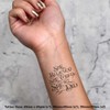 4 x 'She Believed She Could' Temporary Tattoos - Water
