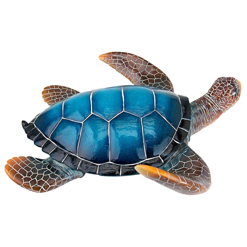 Design Toscano Large Blue SEA Turtle Statue
