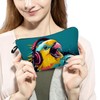 Livel lhood Singing Parrot Makeup Bag Parrot With Headphones Cute