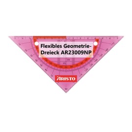 geotec Geo Flex Geometry Set Square Drawing Drafting Triangle HYP 16 cm. – Neon Pink
