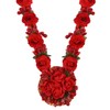 Efulgenz Floral Jewelry Set Indian Haldi Jewellery Set Red Flower