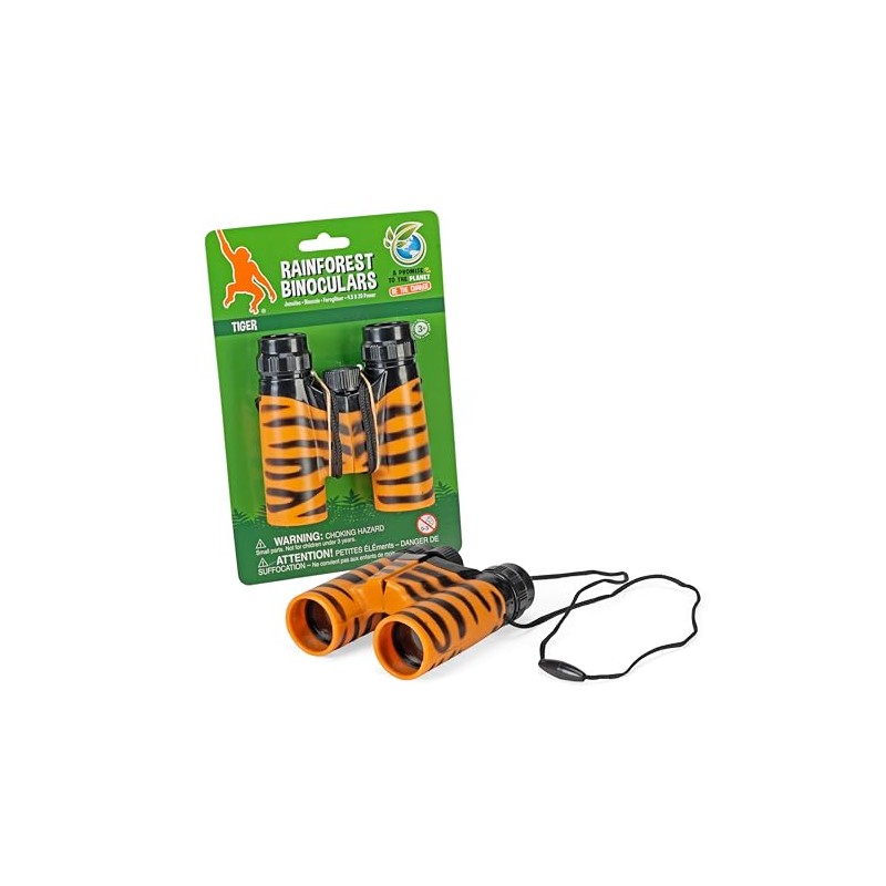 Wild Republic Binocular Tigre, Binocolo Per Bambini, Binocolo Per Giocare,