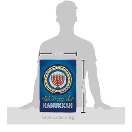 Hanukkah Wall Art Chanukah Gifts Home Decor Banner Room Flag Pole Patio Lawn Garden Outdoor Decorations Indoor Tapestry Yard Signs Stars David Jews Hebrews Isreal Religion Jewish festival Made In USA