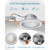 Lightdot Ceiling Light Fixture, LED Downlights 6 inch, Dimmable Ceiling