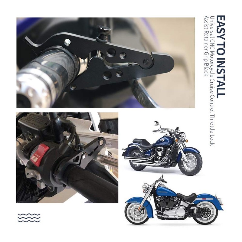 Universal CNC Motorcycle Handlebar Cruise Control Throttle Lock Assist Wrist