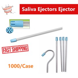 Safedent Dental 1000/Box Saliva Ejectors Ejector Clear/BLUE Dental Suction Tips Disposable Tips