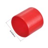 sourcing map 20pcs Rubber End Caps 38mm ID Vinyl Round