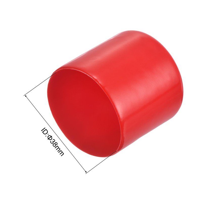 sourcing map 20pcs Rubber End Caps 38mm ID Vinyl Round