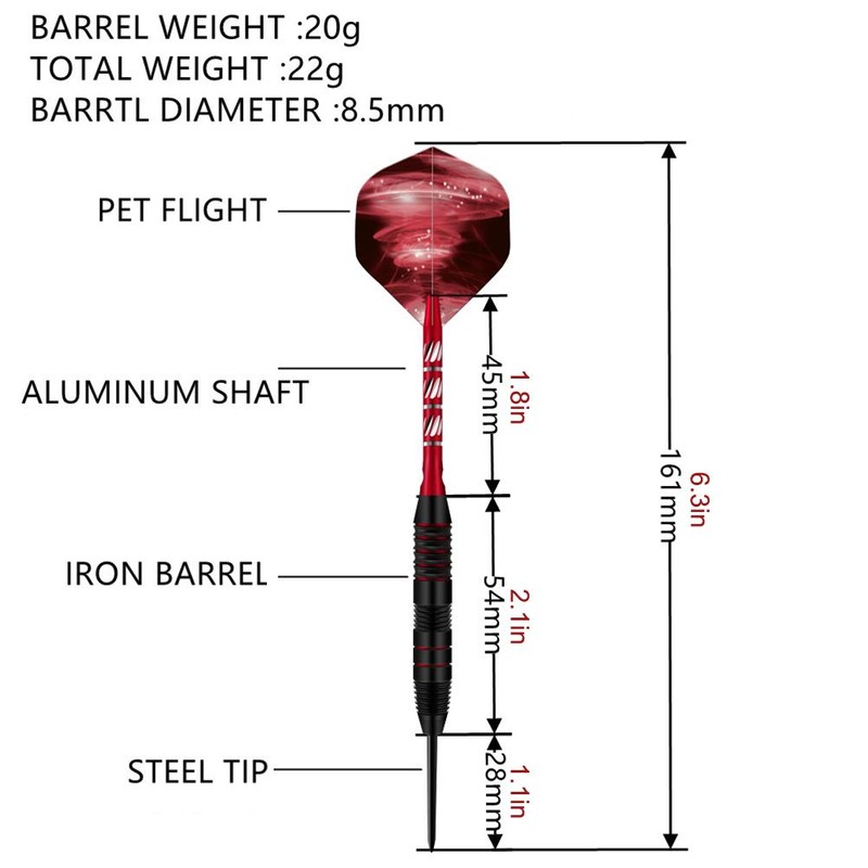 Metal Tip Dart Set Professional Goal Dart Set Gift Dart