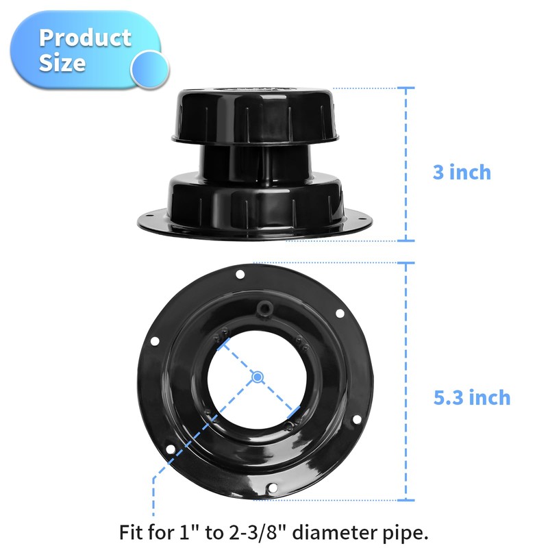 luxlead RV Plumbing Vent Caps - Camper Vent Cap Replacement