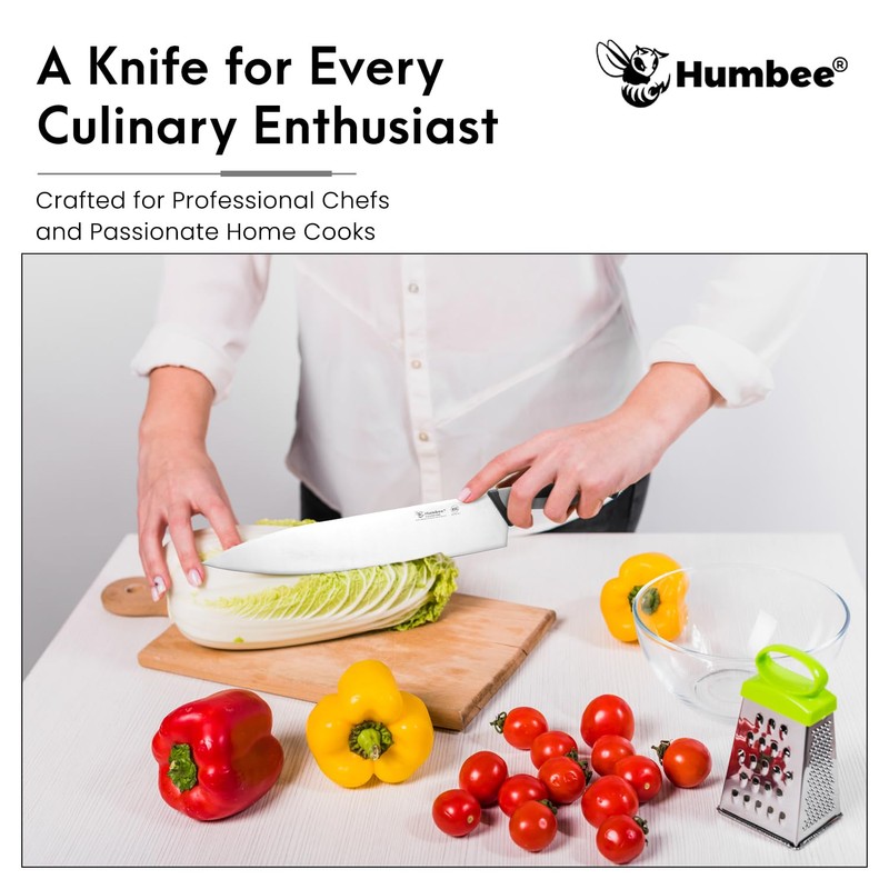 Humbee 12-Inch Chef Knife Razor-Sharp Blade Kitchen Knife with Comfortable