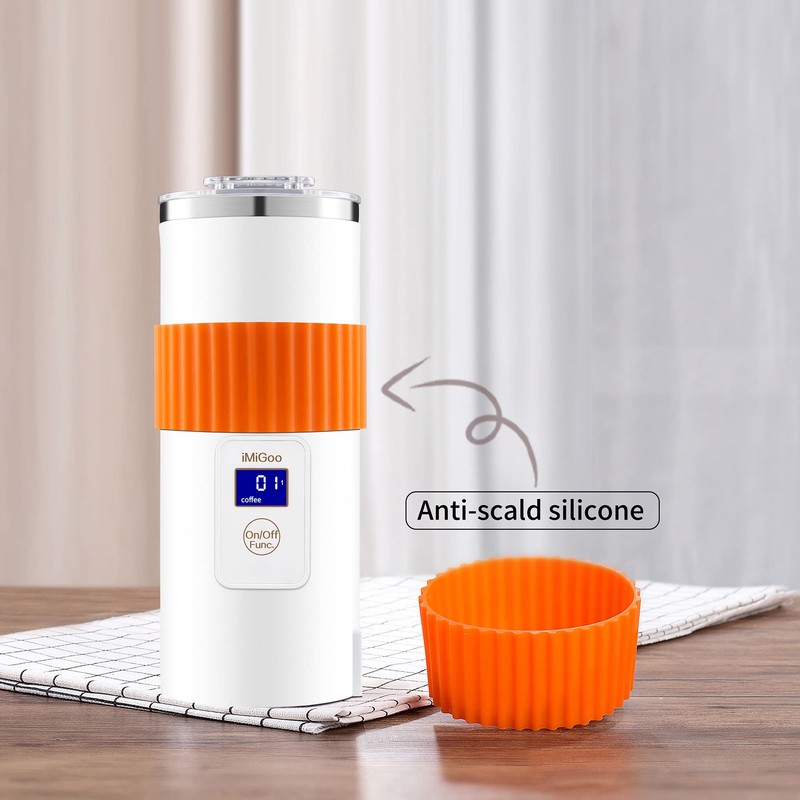 iMiGoo Dual Brew Electric 8oz Coffee & Tea Percolator, 17oz