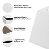 White Tissue Box Cover Square, Leather Tissue Box Holder Decorative,