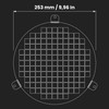 Repa Market 10" Inch Black Galvanized Steel Round Crawl Space
