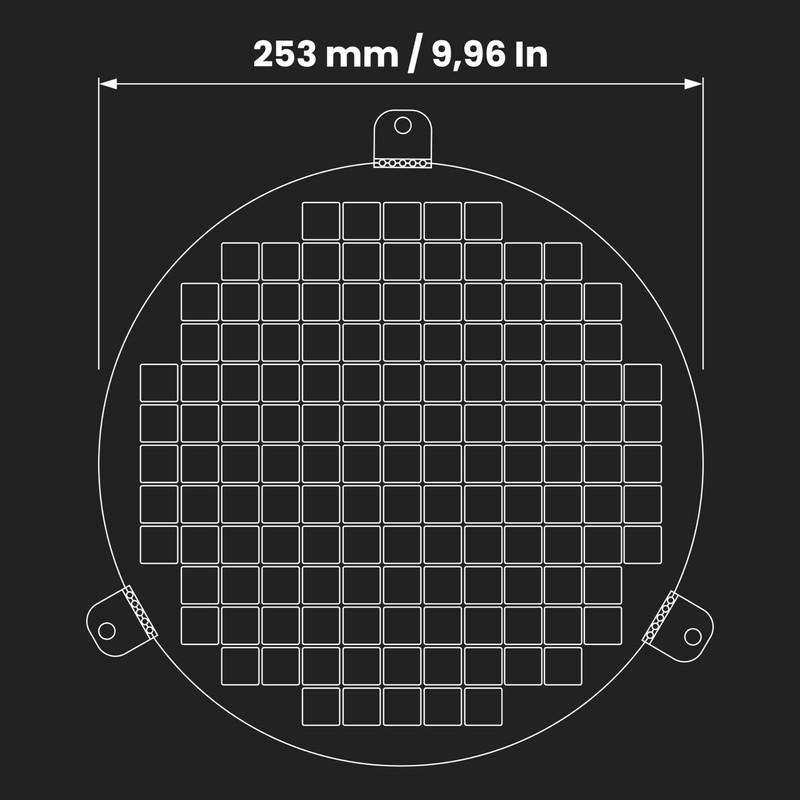 Repa Market 10" Inch Black Galvanized Steel Round Crawl Space