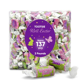 Chocolatey Chewy Easter Candy – 2LB (Approx. 137 Pieces) – Individually Wrapped Treats for Basket Fillers, Party Favors & Sharing