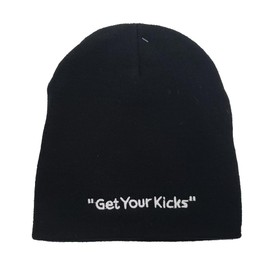 Liberty Flags and Gifts Route US 66 America's Highway Get Your Kicks Black Uncuffed Beanie Hat Cap WCAP056