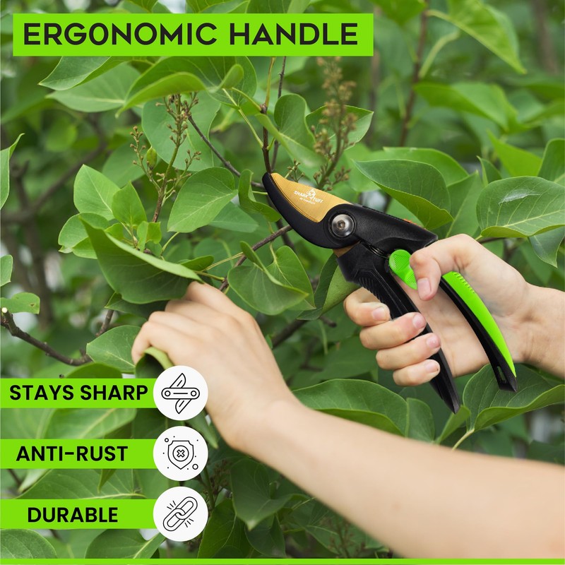 Shark-Tuff® Heavy Duty Garden Secateurs Garden Scissors Pruning Shears |