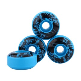 Tyenaza Skateboard Wheels, 52mm x 30mm 4 pcs/set Outdoor Classic Durable PU Cruiser Longboard Skateboard Wheels(4Colors)(Blue)