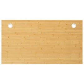 vidaXL Robust Bamboo Desk Top - Durable, Easy-to-Clean Replacement Table Top with Curved Design and Unique Grain Variations - Dimensions: 43.3"x23.6"x1"