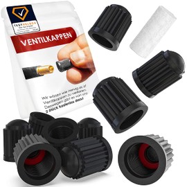 Weidebach Passgenaue Ventilkappen Auto, 10 Stück, Ventilkappen Fahrrad geeignet, Ventilkappen mit Dichtung für stabilen Reifendruck, Fahrrad Ventilkappen, Autoventil Kappe, Fahrradventil Kap