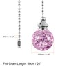 uxcell 20 Inch Ceiling Fan Pull Chain, Decorative Crystal Fan