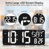 XREXS 16.5 in Large Display Wall Clock with Temperature/Date/Week, LED