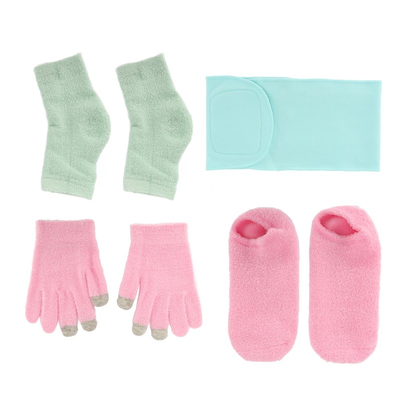 Spa Gloves and Socks Set Gel Moisturizing Essential Oil Hydration