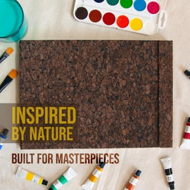 A4 Sketchbook (8.27 x 11.7 in) - Premium Mixed Media Art Pad & Artist Journal | 70 Sheets, 150gsm Acid-Free, Bleed-Resistant Paper | Lay-Flat Screw Binding, Perforated Pages | Hardcover (Dark Cork)