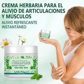2PCS Crema de Alivio de Enfriamiento Instantáneo, Gel de Enfriamiento Calmante, Extracto Natural -Alivia el Apta para Todo Tipo de Piel los Pies y Las Piernas (100G)