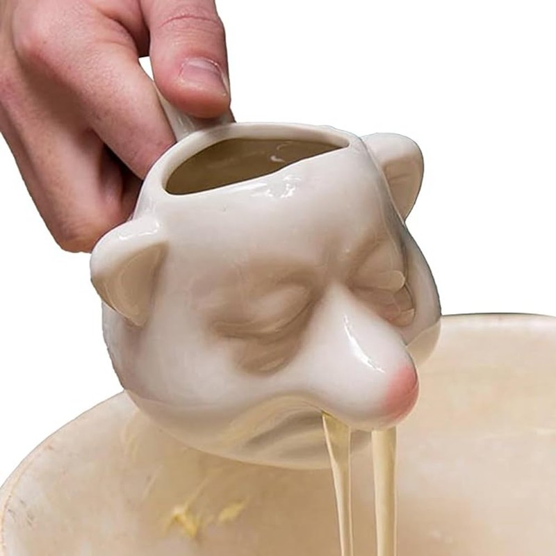Buerjia Bogey Man Egg Separator, Nose, Ceramic Egg Yolk Separator,