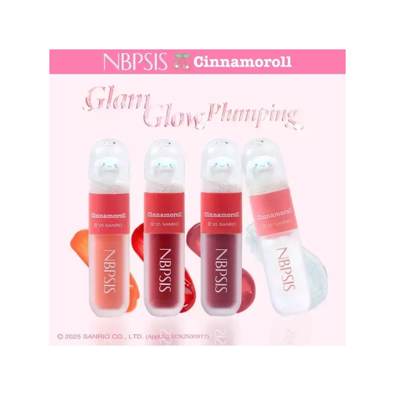 NVPsys 엔비피시스 시나모롤 안지워지는 착색 립 틴트 (체리) NVP Cinnamoroll