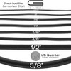 Golberg Black Diamond Weave Shock Cord, Bungee Cord - (1/16
