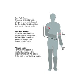 Children's Full Arm Waterproof Cast and Dressing Cover Age (Full Arm 4 to 5 Years Old)