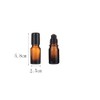 YORROR 10 Pcs Green Glass Essential Oils Roll on Bottles,10ml